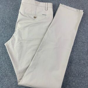 Dsquared2 Men Made In Italy Cotton Blend Button Fly Chino Pants Size 32x32 Stone